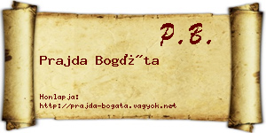 Prajda Bogáta névjegykártya